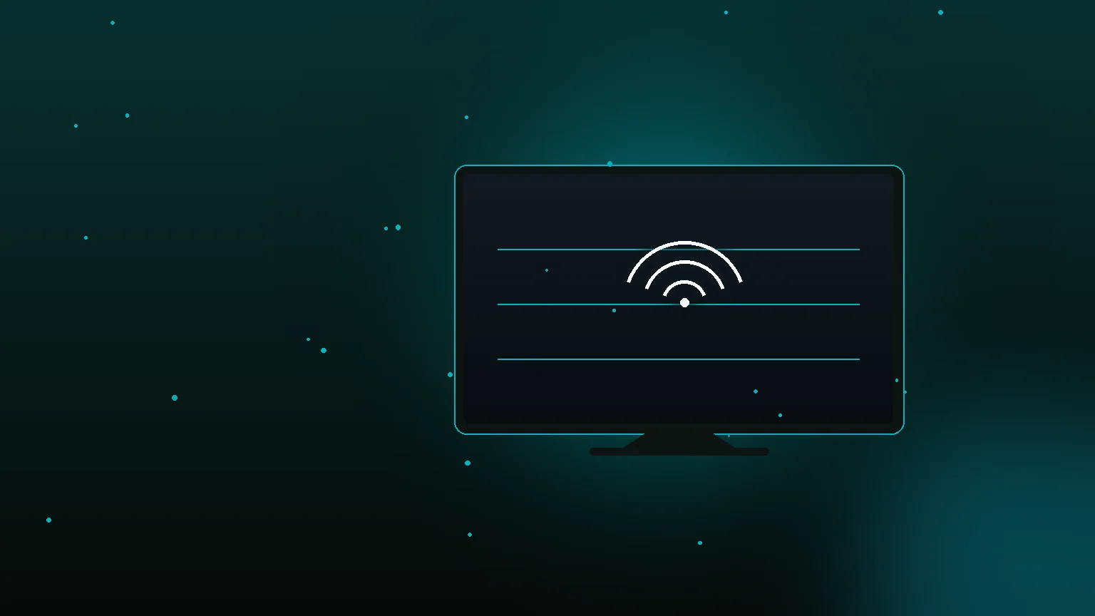 Configuration d'une application IPTV sur l'écran d'une Smart TV dans un salon
