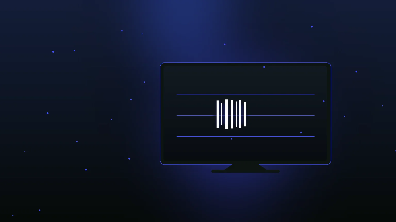 Boîtier décodeur IPTV posé sous une télévision avec sa télécommande