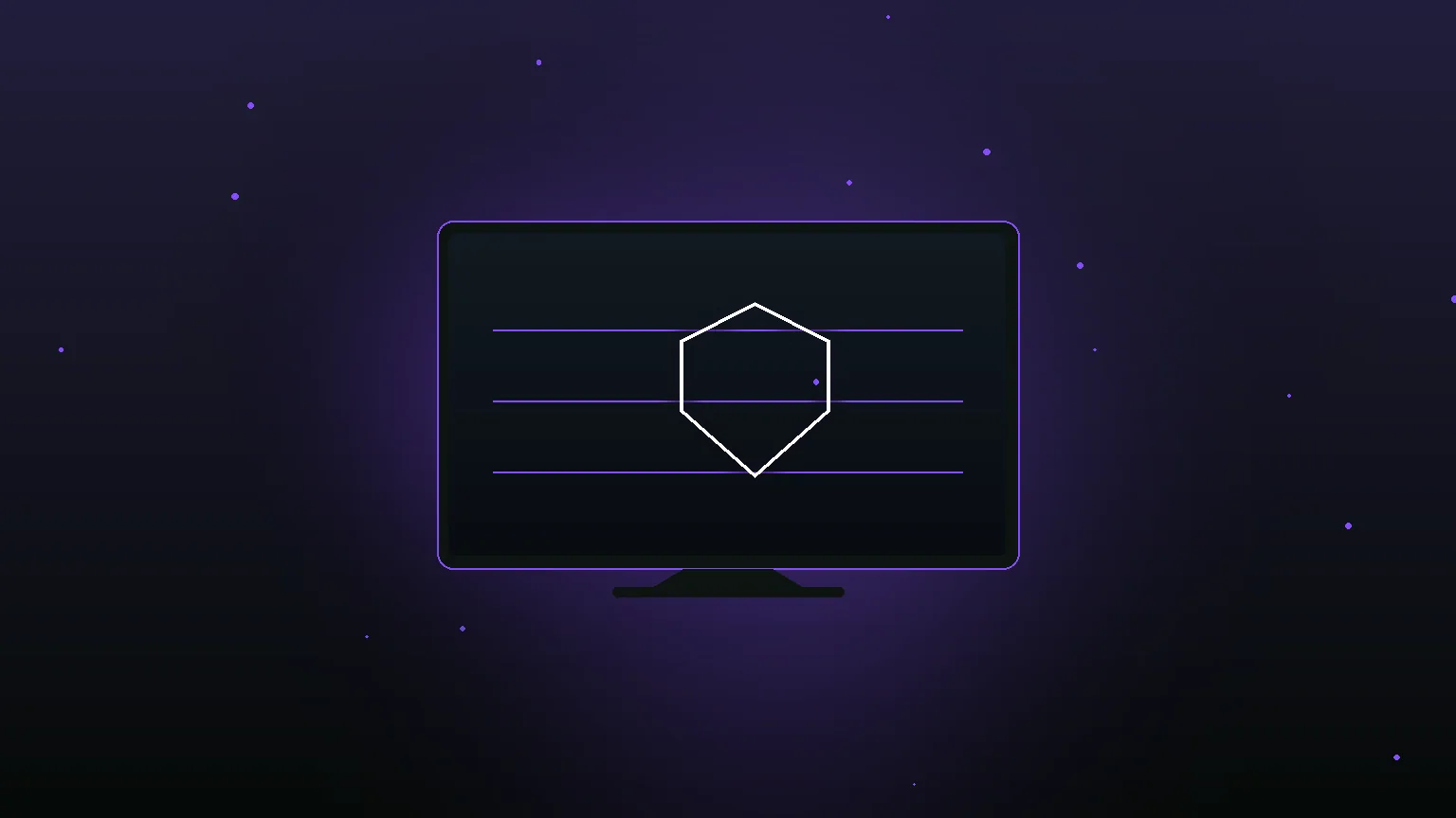 Télévision moderne affichant une interface de streaming propre et épurée